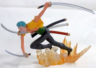 ゾロ「ワンピース」連携技フィギュア~ゴムゴムの悪魔風三刀流羊肉JET六百煩悩攻城砲~
