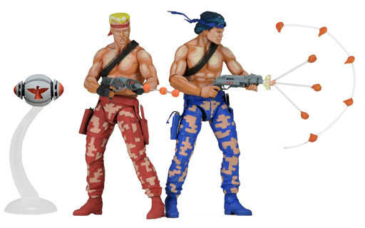 投げ売り堂 - Bill ＆ Lance Contra 7 Action Figure Two Pack  -ビル・ライザー＆ランス・ビーン 2パック- (海外版) 「魂斗羅」 ビデオゲーム アピアランス 7インチ アクションフィギュア_00