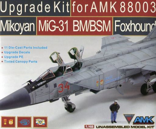 投げ売り堂 - 1/48 MiG-31BM/BSM フォックスハウンドアップグレードセット AMK AMG8803用 ディティールアップパーツ [AGM88003U]_00