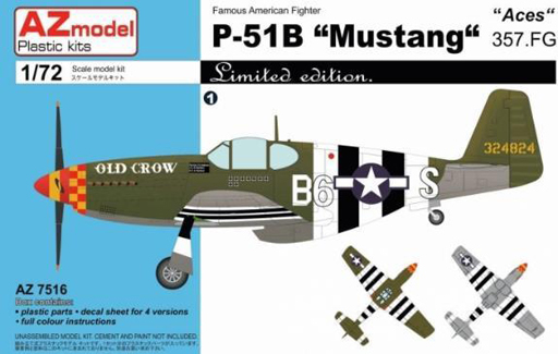 投げ売り堂 - 1/72 P-51B マスタング ”第357戦闘飛行隊” [AZM7516]_00