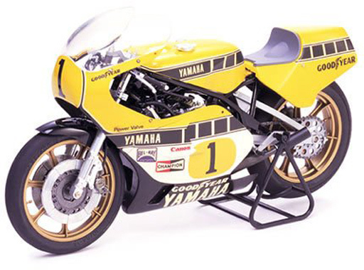 投げ売り堂 - 1/12 ヤマハ YZR500 グランプリレーサー 「オートバイシリーズ No.1」 ディスプレイモデル [14001]_00