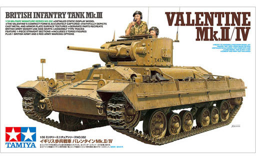 投げ売り堂 - 1/35 イギリス歩兵戦車 バレンタインMk.II/IV 「ミリタリーミニチュアシリーズ No.352」 ディスプレイモデル [35352]_00