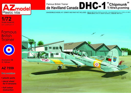 投げ売り堂 - 1/72 デ・ハビランド・カナダ DHC-1 チップマンク T.10 ライカミングエンジン [AZM7559]_00