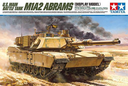 投げ売り堂 - 1/16 アメリカ M1A2 エイブラムス戦車 「ビッグタンクシリーズ No.12」 ディスプレイモデル [36212]_00