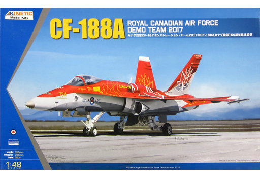 投げ売り堂 - 1/48 カナダ空軍 CF-188A デモンストレーション・チーム2017年 CF-18 カナダ建国150周年記念塗装 [KNE48070]_00