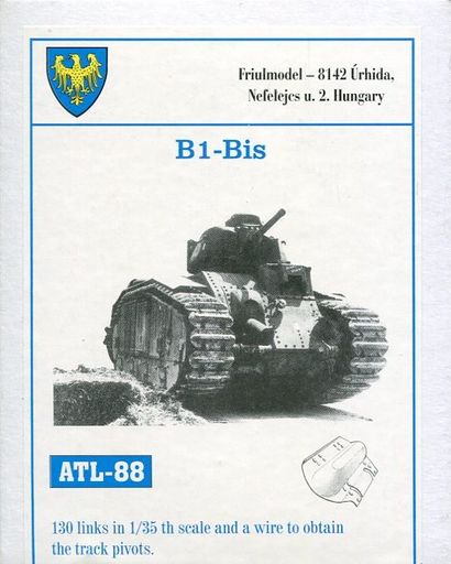 投げ売り堂 - 1/35 B1 Bis 金属製可動履帯 ディティールアップパーツ [ATL-88]_00