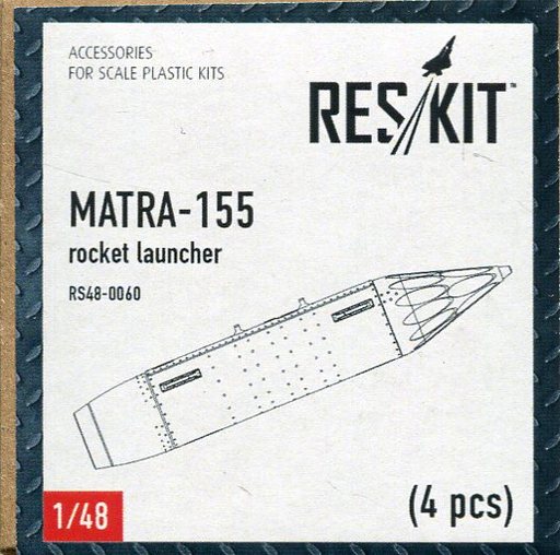 投げ売り堂 - 1/48 マトラ155 SNEB ロケット弾ポッド 4個入り ディティールアップパーツ [RSK48-0060]_00