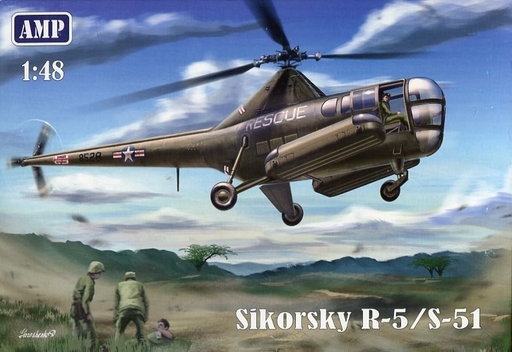 投げ売り堂 - 1/48 シコルスキー R-5/S-51 米軍救難ヘリコプター [MKRAMP48-002]_00