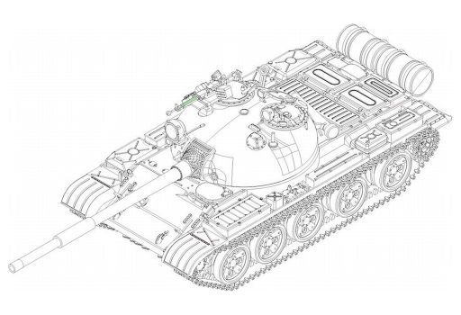 投げ売り堂 - 1/72 ソビエト軍 T-62 主力戦車 1972年型 [07147]_00