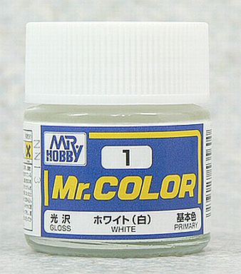 投げ売り堂 - 塗料 Mr.カラー ホワイト(白)[C1]_00