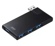 サンワサプライ USB3.0 4ポートハブ[USB-3HSC1BK]