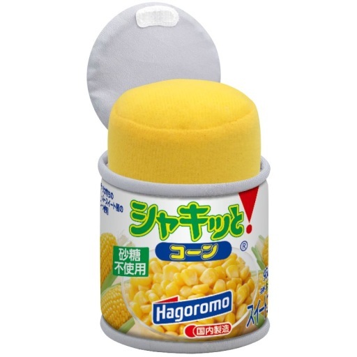 シャキッと!コーン 「アートユニブテクニカラー はごろもフーズ ふわふわぬいぐるみマスコット」