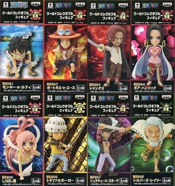 駿河屋 買取 全8種セット ワンピース ワールドコレクタブルフィギュア 覇 フィギュア