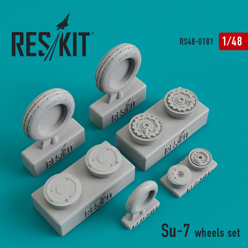 投げ売り堂 - 1/48 スホーイ Su-7 ホイールセット ディティールアップパーツ [RSK48-0181]_00