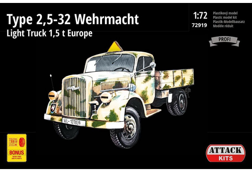 投げ売り堂 - 1/72 WW.II ドイツ軍 タイプ2.5-32 1.5トン トラック ヨーロッパ戦線 [AHK72919]_00