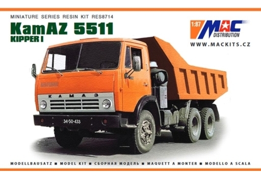 MAC DISTRIBUTION(}bNfBXgr[V) Vi vf 1/87 KamAZ 5511 Lbp[I _vgbN WLXgLbg [MAC-R8714]