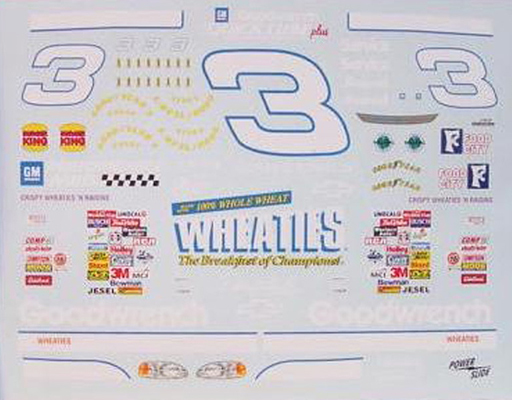 投げ売り堂 - 1/25 NASCAR シェビー モンテカルロ #3 デイル・アンハート 1997 デカール [PWS-23]_00