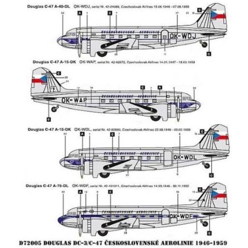 MH Models(MHfY) Vi hEH 1/72 DC-3/C-47 `FRXoLAq 19461959N fJ[ [MHZD72005]