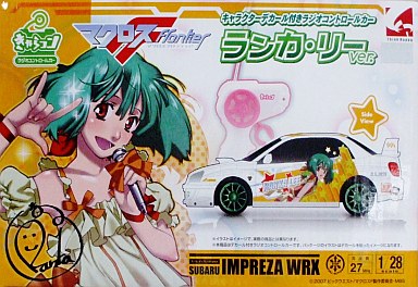 ラジコン 1/28 スバル インプレッサWRX ランカ・リーVer.「マクロスF(フロンティア)」 きゃらコン キャラクターデカール付き