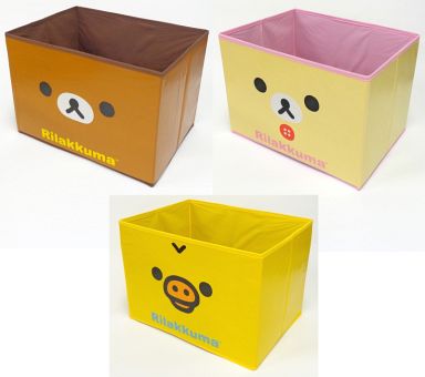 駿河屋 買取 フェイス 不織布折りたたみ収納box 3pセット リラックマ 生活雑貨
