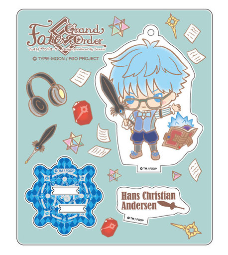 キャスター ハリス クリスチャン アンデルセン Stand Up アクリルマスコット2 Design Produced By Sanrio Fate Grand Order サンリオ