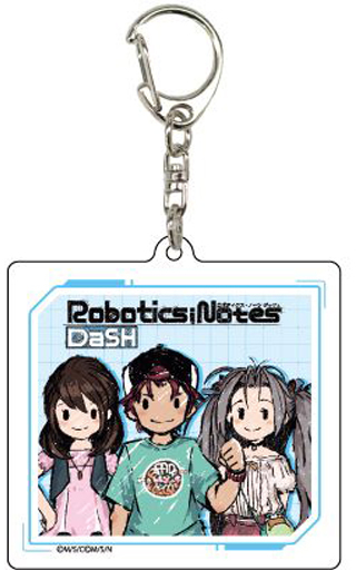 01.あき穂＆海翔＆愛理 グラフアートデザイン アクリルキーホルダー 「ROBOTICS;NOTES DaSH」