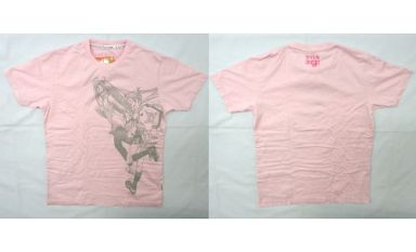 神楽坂明日菜＆成瀬川なる サンデー・マガジンコラボグラフィックTシャツ(半袖) ピンク Lサイズ 「魔法先生ネギま!＆ラブひな」