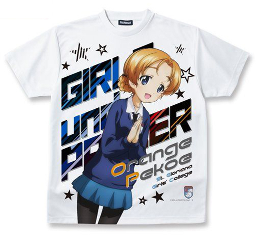 オレンジペコ フルパネルTシャツ ホワイト XLサイズ 「ガールズ＆パンツァー 劇場版」