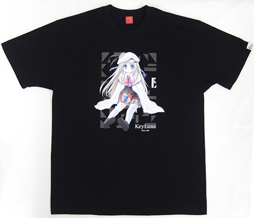 能美クドリャフカ KeyLuxe Premium T-shirt(Tシャツ) ブラック Sサイズ 「リトルバスターズ!」 C93グッズ