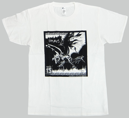 リオレウス CANイラスト Tシャツ ホワイト フリーサイズ 「MONSTER HUNTER×NAKED モンスターハンター15周年展 -THE QUEST-」