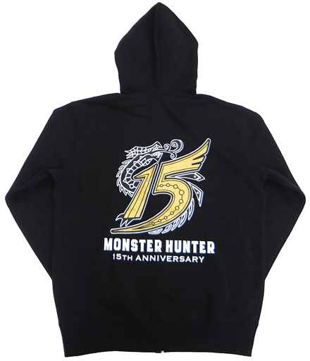 ミラボレアス パーカー ブラック XLサイズ 「MONSTER HUNTER×NAKED モンスターハンター15周年展 -THE QUEST-」