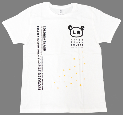 高田憂希&高野麻里佳&日岡なつみ(カラーズ☆スラッシュ) Tシャツ ホワイト Mサイズ 「天才!カラーズTV!!出張所 ~カラーズ☆ミュージアム Vol.1~」