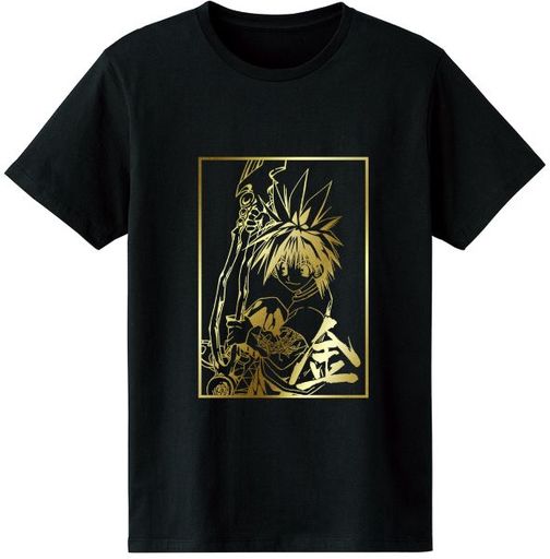 小金井薫 箔プリントTシャツ ブラック メンズLサイズ 「烈火の炎」