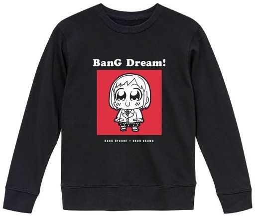 羽沢つぐみ トレーナー ブラック レディース Lサイズ 「BanG Dream!×大川ぶくぶ」