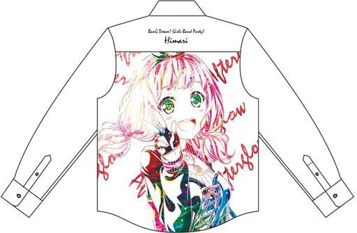 上原ひまり Ani-Art フルグラフィックカジュアルシャツ ホワイト ユニセックス Lサイズ 「BanG Dream! ガールズバンドパーティ!」