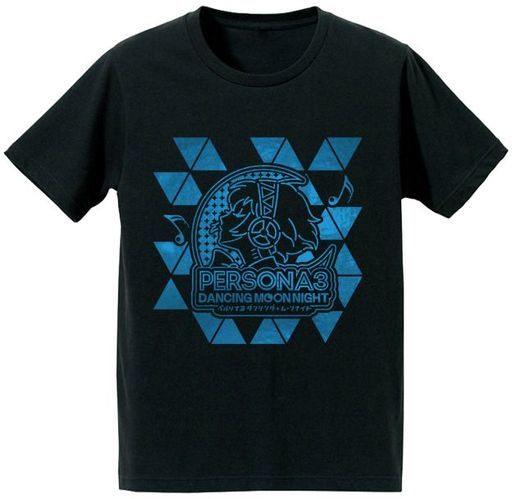 アイギス＆ロゴ 箔プリントTシャツ ブラック メンズ Lサイズ 「ペルソナ3 ダンシング・ムーンナイト」