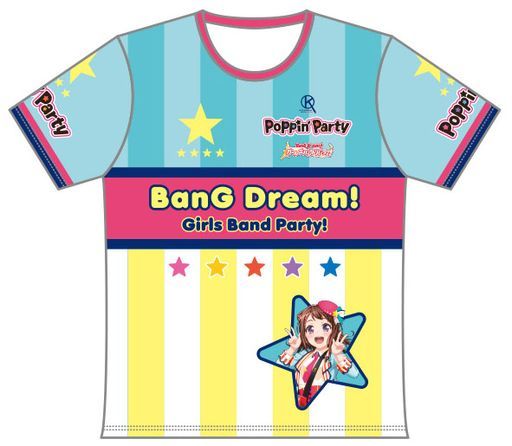 戸山香澄Ver.(Poppin’Party) ツーリングTシャツ ブルー×イエロー Lサイズ 「BanG Dream! ガールズバンドパーティ!」