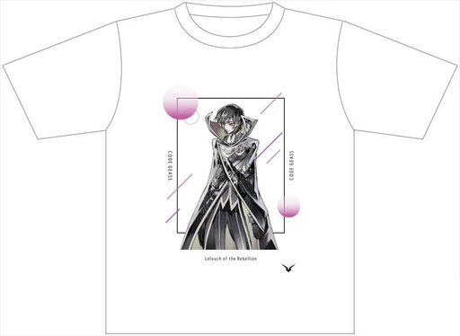 ルルーシュ・ランペルージ(ゼロ服) モノクロ ver. Tシャツ ホワイト Lサイズ 「コードギアス 反逆のルルーシュ」