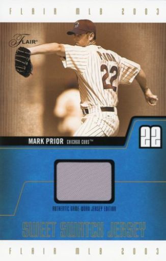 Mark Prior マーク プライアー シカゴ カブス スイートスウォッチジャージジャンボカード 03 Flair Mlb 中古 トレカ 通販ショップの駿河屋