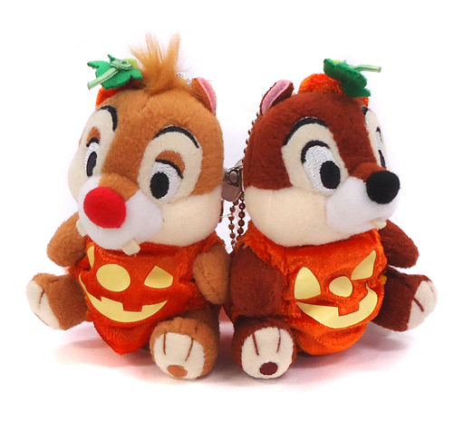駿河屋 中古 チップ デール ぬいぐるみバッジセット ディズニー ハロウィーン06 東京ディズニーランド限定 ぬいぐるみ