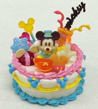 駿河屋 買取 1 ミッキーマウス ディズニーキャラクター デコケーキ トレーディングフィギュア
