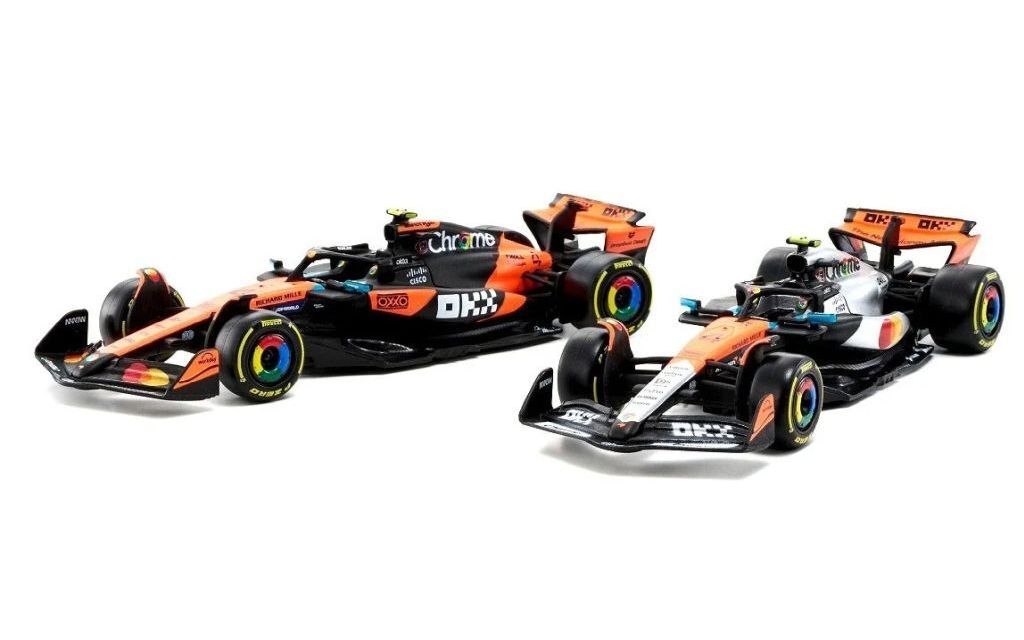 BBURAGO(�u���S) �\�� �~�j�J�[ 1/43 �}�N���[���� F1 �`�[�� MCL39 2025 L.�m���X �I�[�X�g�����AGP/�C�M���XGP 2��Z�b�g #4 (�E�C���h�E�{�b�N�X) [18-38109N]