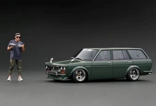 ignition model(COjbVf) Vi ~jJ[ 1/18 Datsun Bluebird (510) Wagon(O[) With Mr. Jun Imai WEB胂f [IG3355]