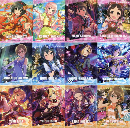 全12種セット 「アイドルマスター シンデレラガールズ×ローソン スクエア缶バッジ」