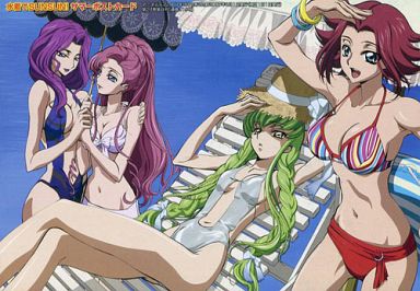 水着でSUNSUN! サマーポストカード アニメディア2007年8月号付録