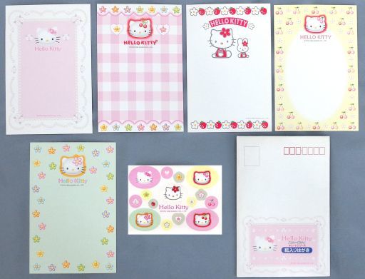 (5枚組) キティ・ホワイト「はがき50円 HELLO KITTY [封筒/シール付き]」 キュートシリーズ