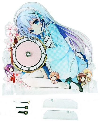 駿河屋 買取 ご注文はうさぎですか アクリルデスクトップクロック チノ Fine Art S Design Trinity 時計