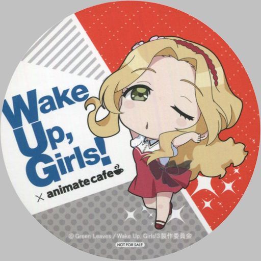 小早川ティナ コースター 「Wake Up. Girls! 新章×animatecafe」 メニュー注文特典