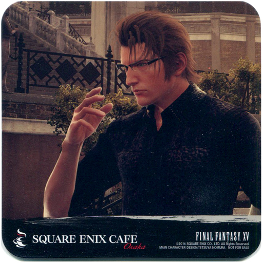 イグニス・スキエンティア オリジナルコースター 「ファイナルファンタジーXV×SQUARE ENIX CAFE 大阪 第6弾」 ドリンク注文特典