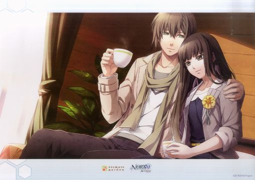 久我深琴＆吾妻夏彦(肩寄せ合い) A3紙製ランチョンマット 「NORN9 ACT TUNE ノルン+ノネット アクトチューン×otomate garden」 入場特典